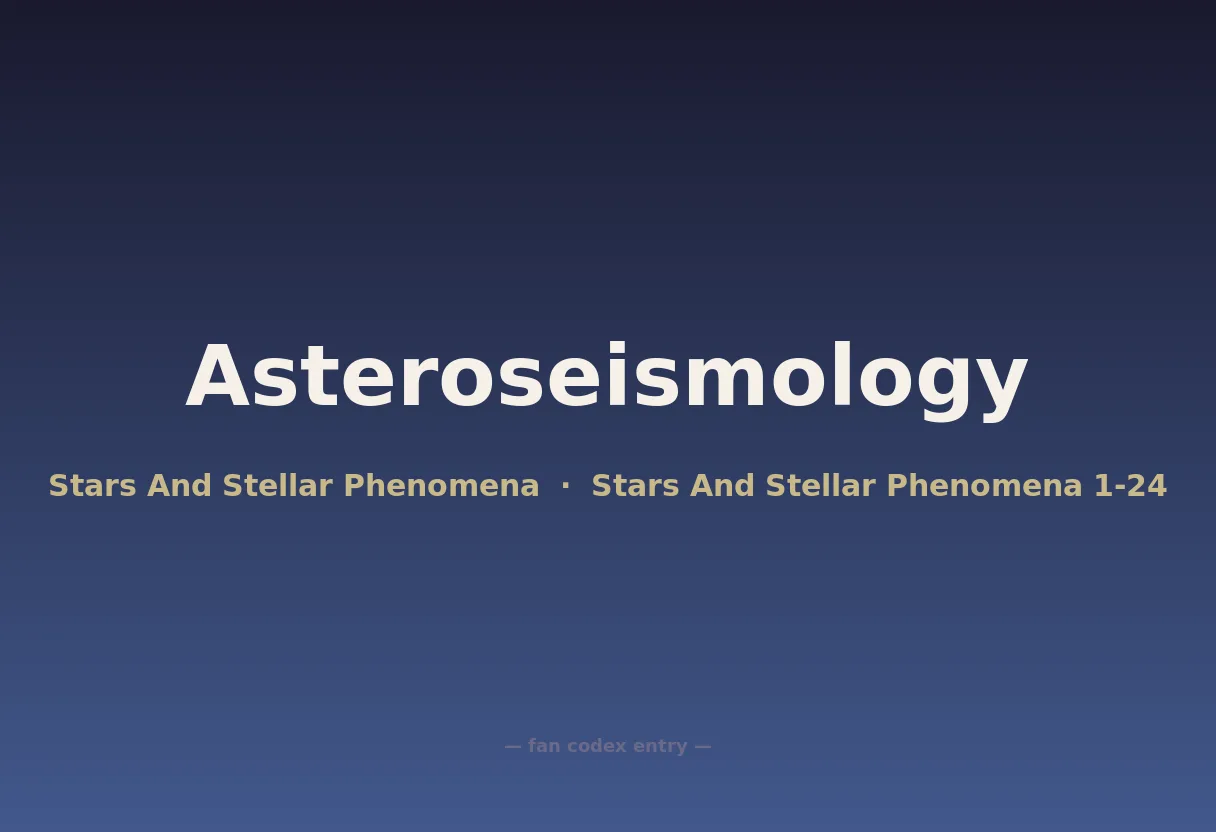 Asteroseismology