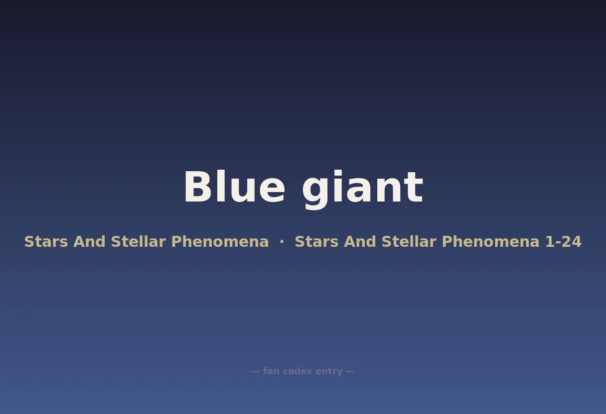 Blue giant